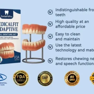 SmileFitPro® – MedicalFit Adaptive Dentures – Suitable for all mouth shapes, perfect fit