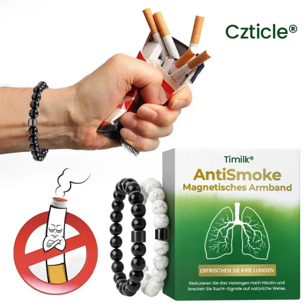Czticle® AntiSmoke Magnetisches Armband🌿Unterbricht Nikotinsucht schnell – in nur 21 Tagen!