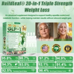 𝘽𝙪𝙞𝙡𝙙𝙇𝙚𝙖𝙛® 𝗚𝗟𝗣-𝟭𝟐𝟎-𝗶𝗻-𝟭 𝗦𝗹𝗶𝗺 & 𝑯𝒆𝒂𝒍𝒕𝒉 𝑶𝒓𝒂𝒍 𝑺𝒐𝒍𝒖𝒕𝒊𝒐𝒏