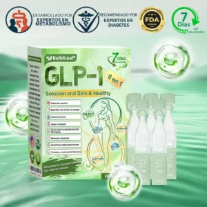 𝐁𝐮𝐢𝐥𝐝𝐋𝐞𝐚𝐟® 𝑮𝑳𝑷-1 𝐅𝐢𝐭 & 𝐕𝐢𝐭𝐚𝐥 8 en 1 𝐒𝐨𝐥𝐮𝐜𝐢ó𝐧 𝐎𝐫𝐚𝐥✨ (Solo una vez al día, cambios visibles en 7 días) Para obesidad, salud cardiovascular, diabetes, apnea del sueño, salud intestinal, problemas articulares y más