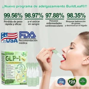 𝐁𝐮𝐢𝐥𝐝𝐋𝐞𝐚𝐟® 𝑮𝑳𝑷-1 𝐅𝐢𝐭 & 𝐕𝐢𝐭𝐚𝐥 8 en 1 𝐒𝐨𝐥𝐮𝐜𝐢ó𝐧 𝐎𝐫𝐚𝐥🥇 (Solo una vez al día, cambios visibles en 7 días) Para obesidad, salud cardiovascular, diabetes, apnea del sueño, salud intestinal, problemas articulares y más（副本）