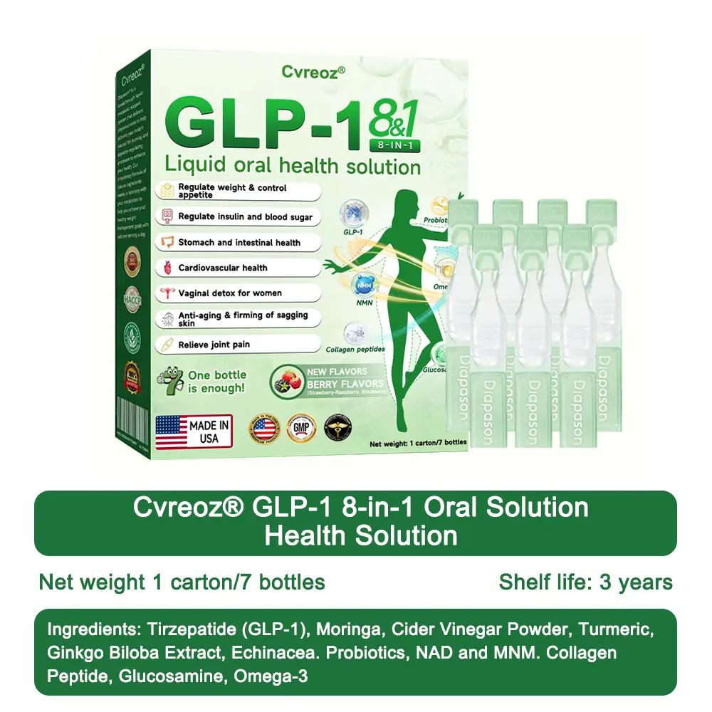 Black Friday Mega Sale🔥New Arrival ~ FDA Certified 👨🔬 Cvreoz® GLP-1 Eight-in-One Oral Health Solution 🍀 Scientifically formulated to support weight management, cardiovascular health, diabetes balance, sleep apnea, joint comfort, and more