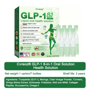 FDA Certified 👨‍🔬 Cvreoz® GLP-1 Eight-in-One Oral Health Solution 🍀 Scientifically formulated to support weight management, cardiovascular health, diabetes balance, sleep apnea, joint comfort, and more