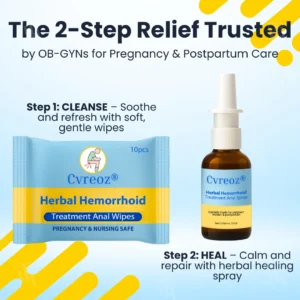 🏷️ EXCLUSIVE DEAL! 50% OFF - Cvreoz® Herbal Hemorrhoid Treatment Anal Spray + Wipes