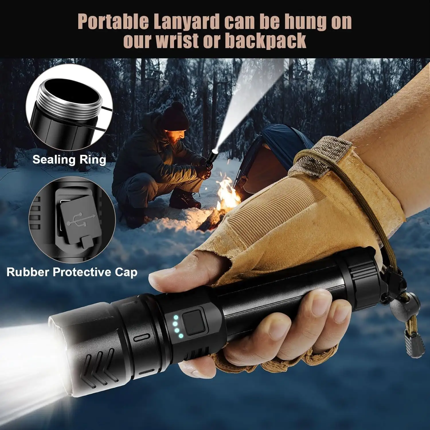 BLACK FRIDAY🎁NESLEMY™LED Flashlight – High Lumen Rechargeable Torch