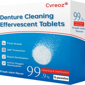 Cvreoz® Denture Cleaning Effervescent Tablets