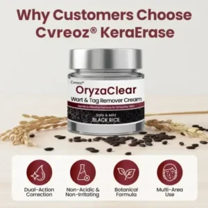 Cvreoz® OryzaClear Black Rice Botanical Keratin-Softening Cream