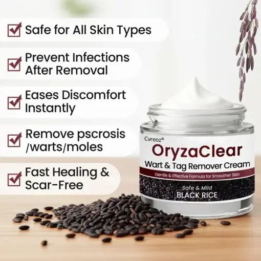 Cvreoz® OryzaClear Black Rice Botanical Keratin-Softening Cream