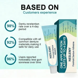 💖💖Limited-time offer: 60% off💖 NESLEMY® Firm Hold Denture Adhesive