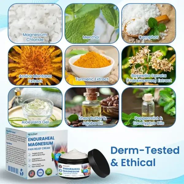 NESLEMY® EnduraHeal Magnesium Pain Relief Cream
