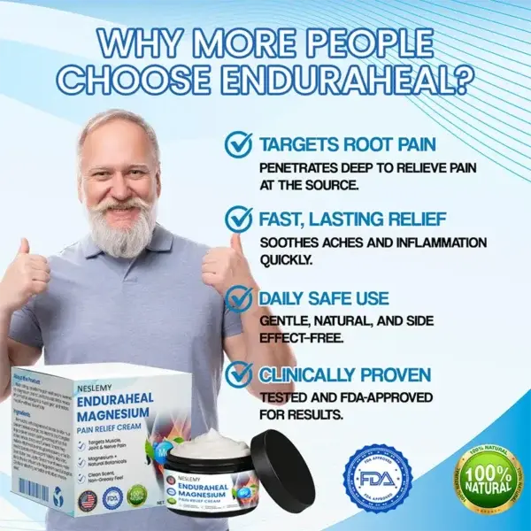 NESLEMY® EnduraHeal Magnesium Pain Relief Cream