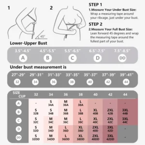 NESLEMY Wireless Push Up Bra for Women - Seamless Deep V Bralette, All-Day Comfort T-Shirt Bra for Everyday Wear