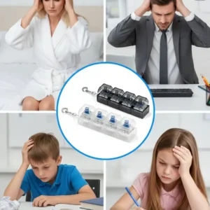 NESLEMY™🧸Fidget Toys, Stress Relief Model, LED Keyboard Keychain