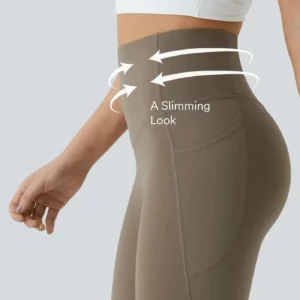 Neslemy® High Waisted Waist Shaping Pocket Shaping Training Leggings
